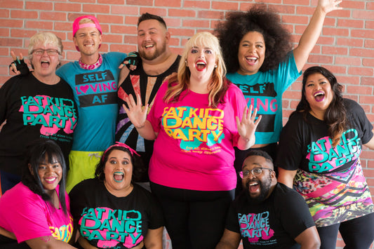 Superfit Hero Body Positive Fitness Trainer Bevin Branlandingham and Fat Kid Dance Party Aerobics