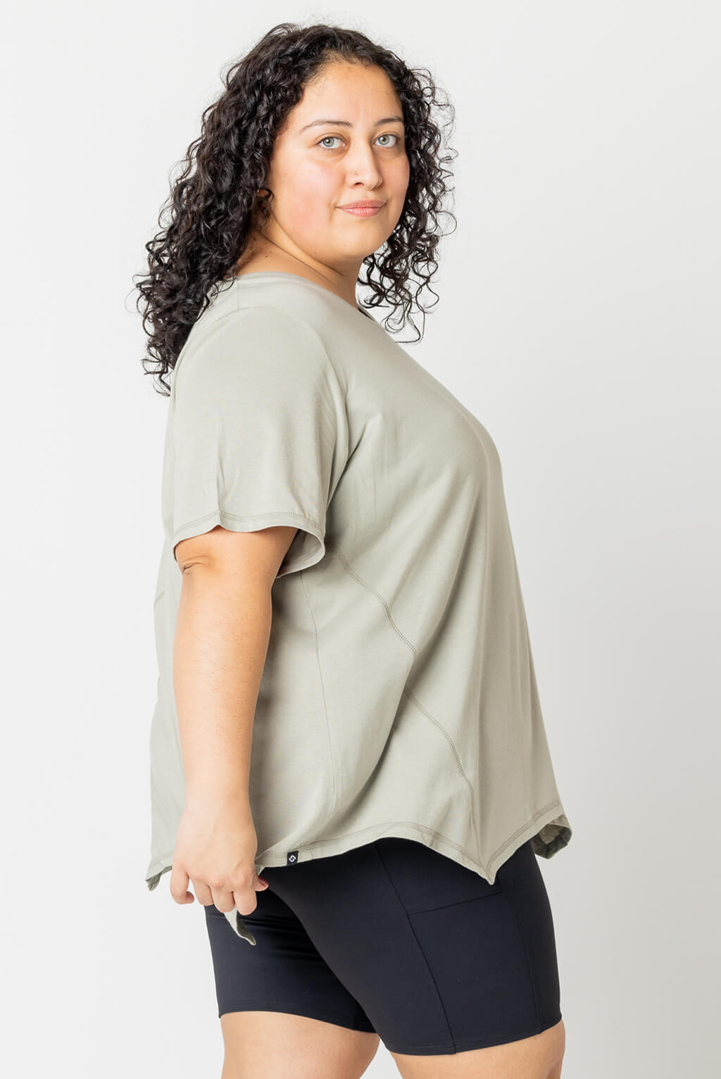 Flow Tee - Olive - FINAL SALE