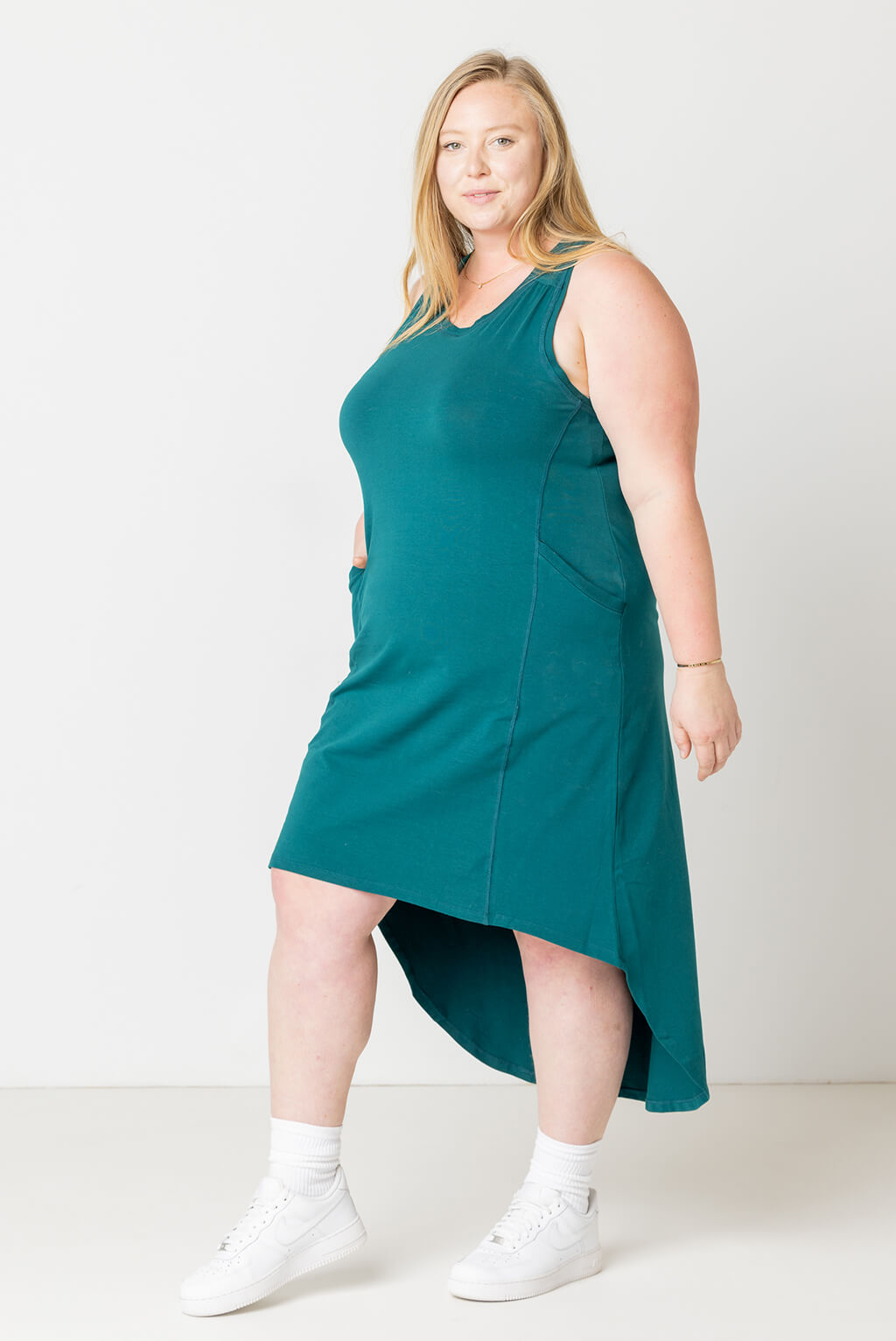 Plus Size Hi-Lo Jersey Tank Dress | Superfit Hero NovaFit | 5X Plus Size Hi-Lo Jersey Tank Dress | Superfit Hero NovaFit | 5X