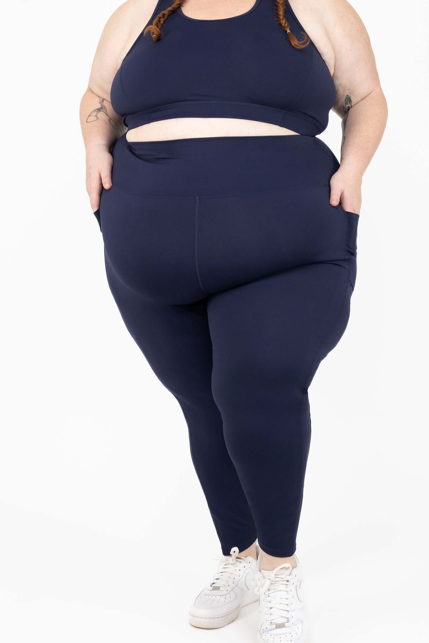 Plus Size SuperHold Navy 7/8 leggings size 5X