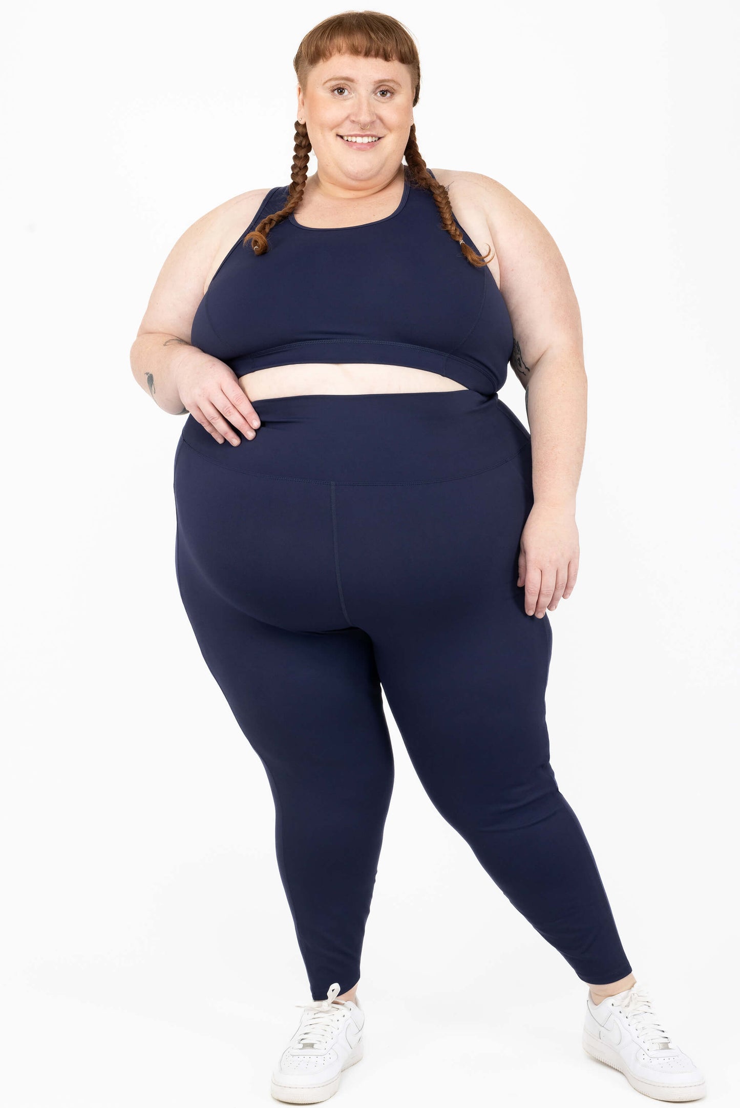 Plus Size SuperHold Navy 7/8 leggings size 5X