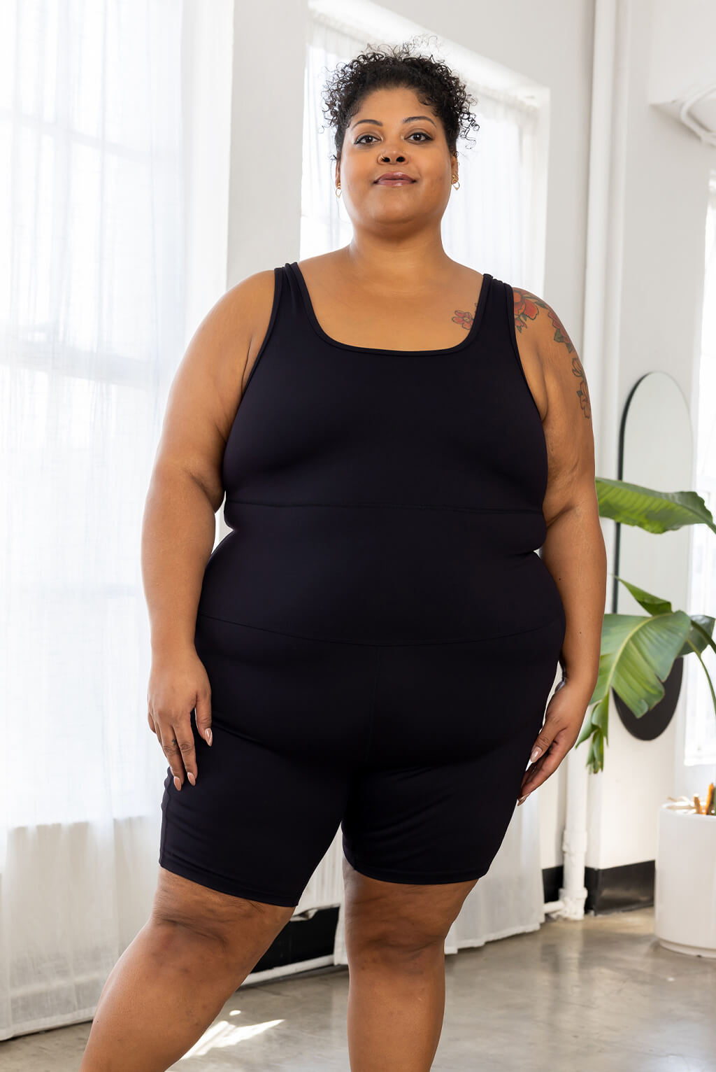 Women Size M Black Bodysuit