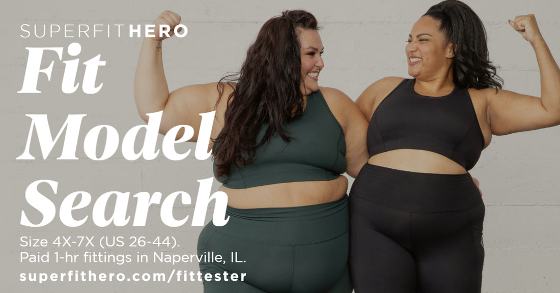 Superfit Hero Plus Size Fit Model Search in Naperville Illinois