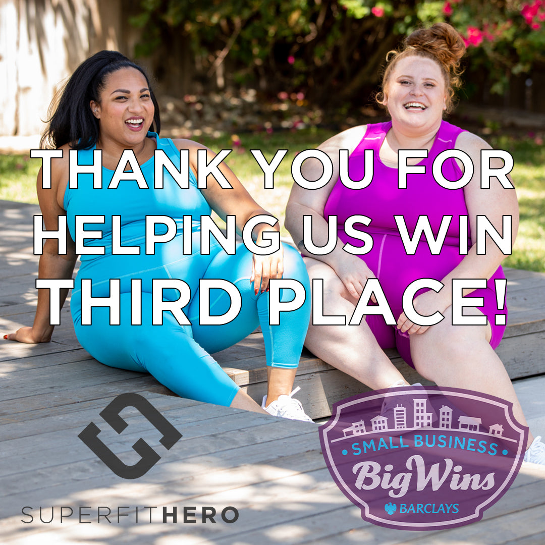 Thank you for helping us win third place! Superfit Hero x Barclay's Small Biz Big Wins Contest 2022
