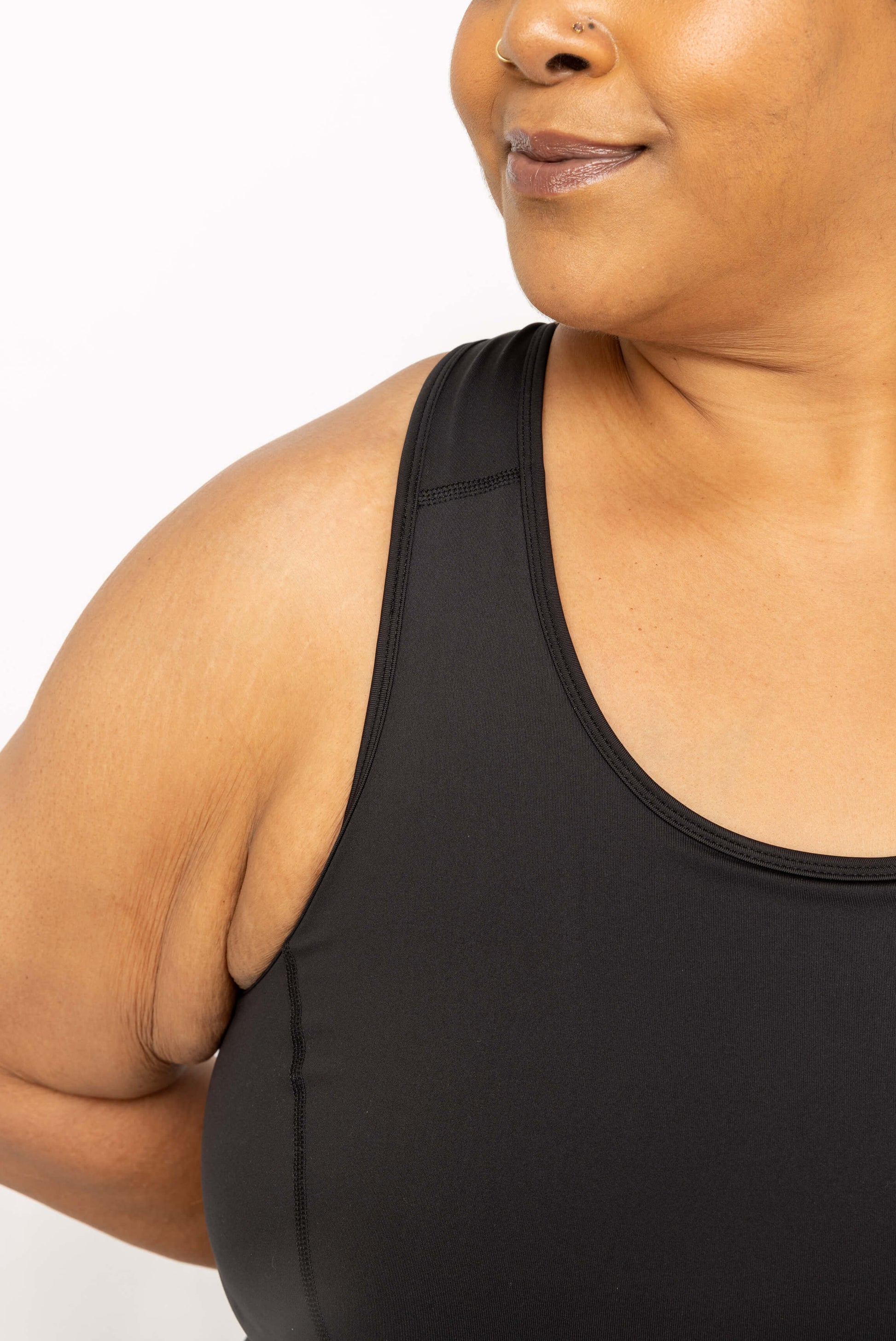 Closeup detail of bra strap