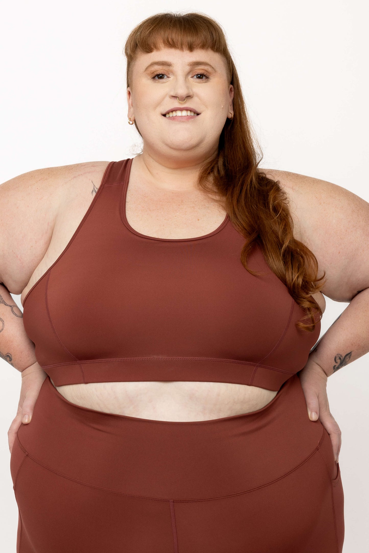 Cinnamon SuperCool Racerback Sports Bra size 5X