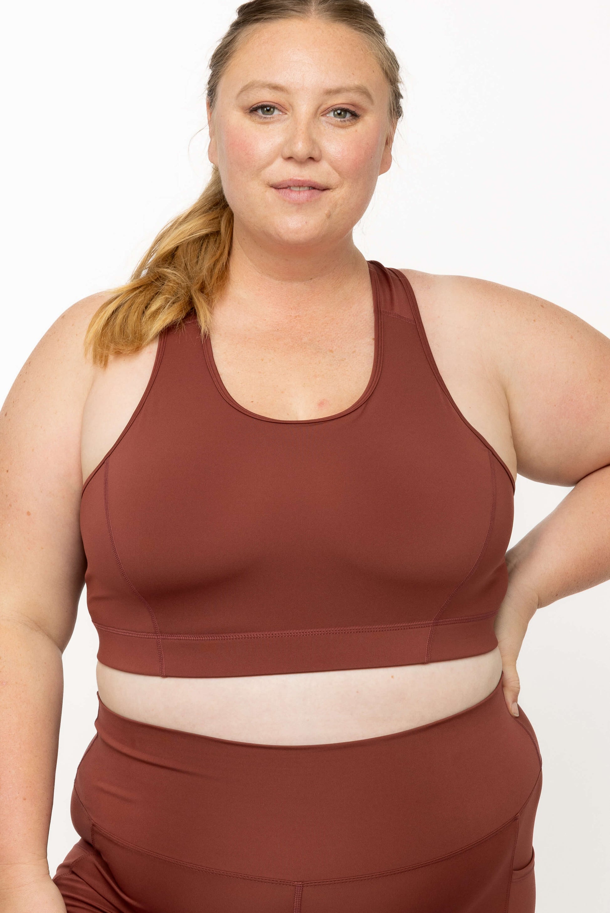 Cinnamon SuperCool Racerback Sports Bra size 2X