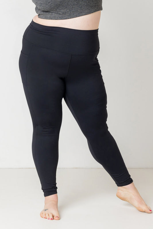 HLTPRO 3 Pack Plus Size Leggings with Pockets for Women - Black High  Waisted Tummy Control Soft Yoga Pants for Gym Workout
