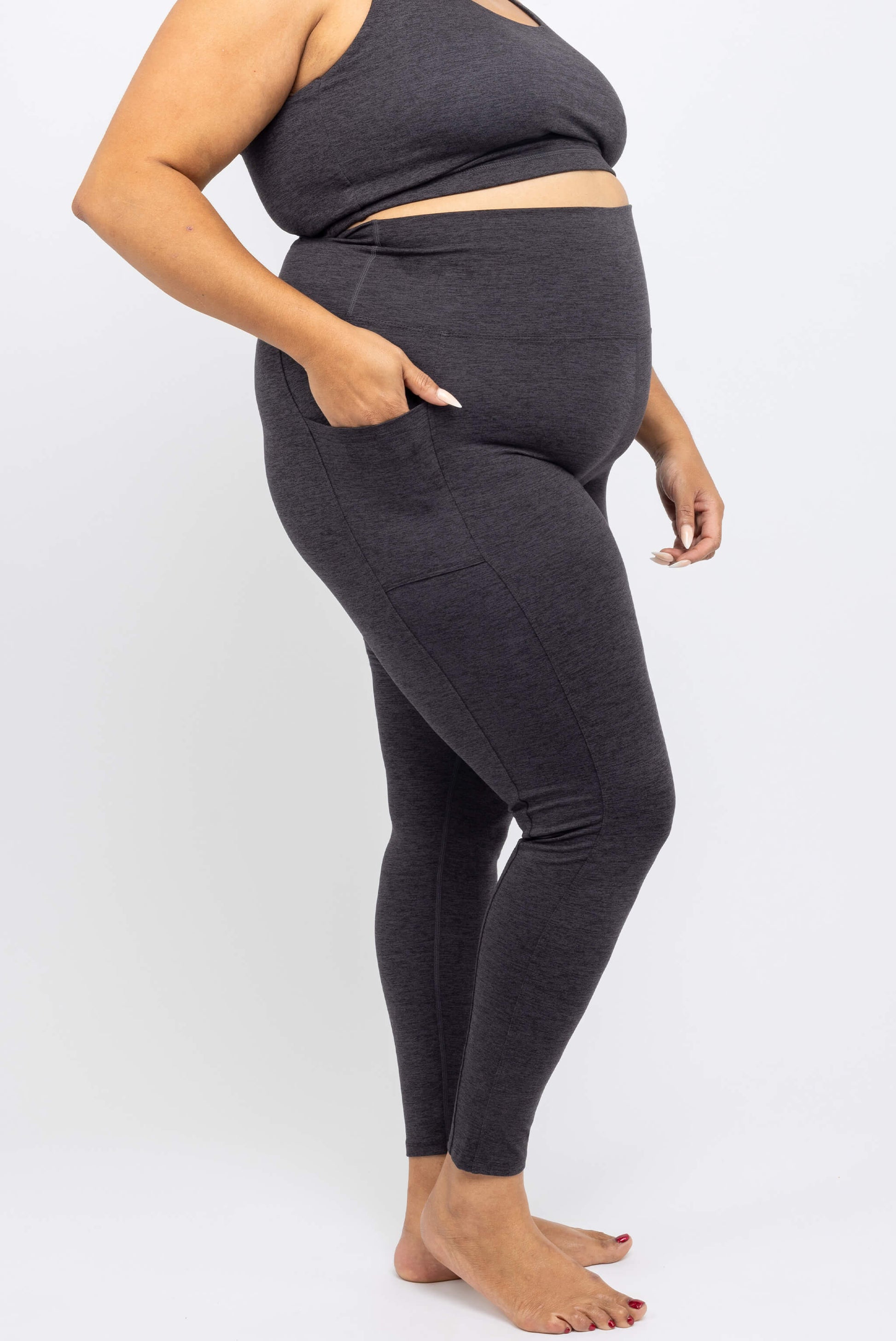 Superfit Hero Plus Size SuperSoft leggings with pocket