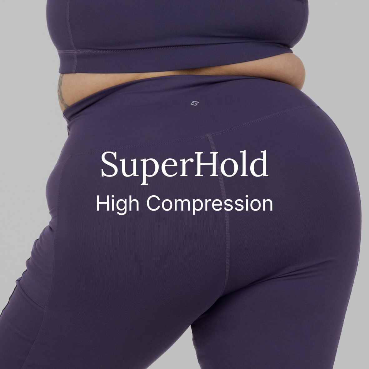 SuperHold Fabric Header Image with text: High Compression