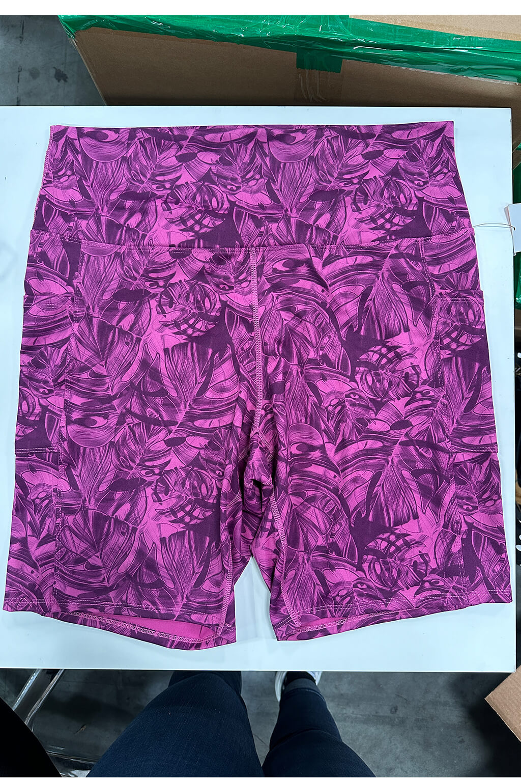 sample sale cactus leaf shorts