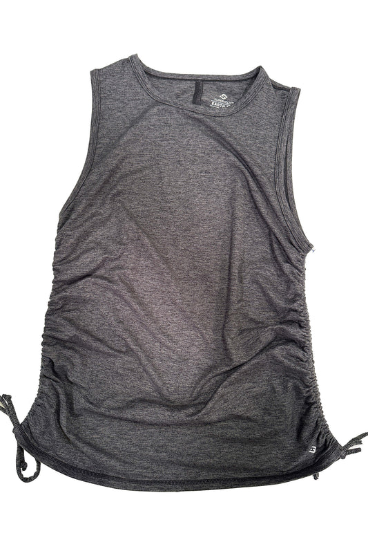 [SAMPLE SALE] SuperSoft Cinch Tank - Heather Black