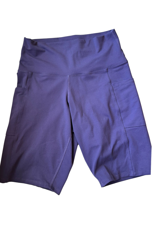 WAREHOUSE SALE - SuperHold Pocket Bike Shorts 11 inch - Deep Purple