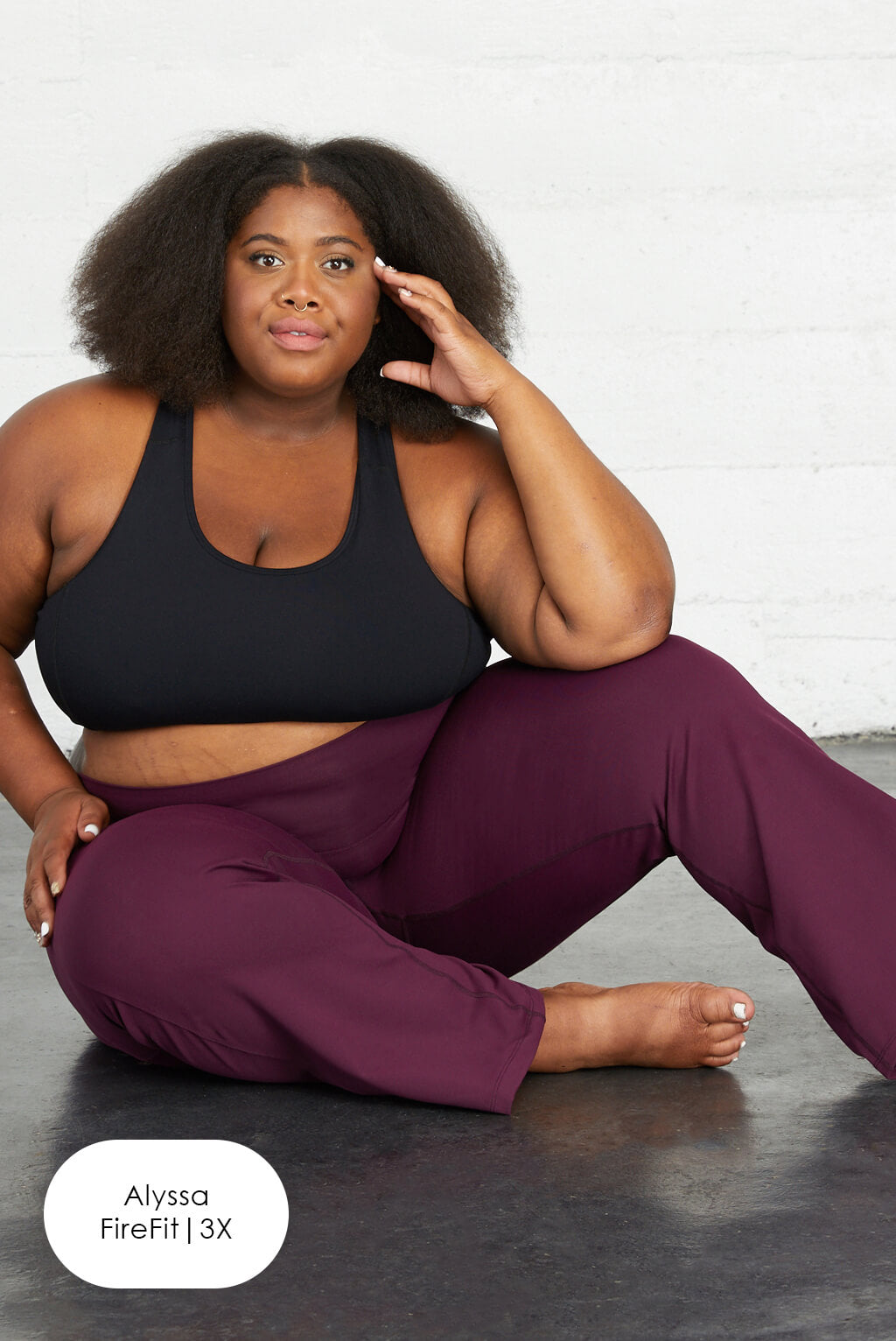 Roll-Over Go-Dry Plus-Size Yoga Pants