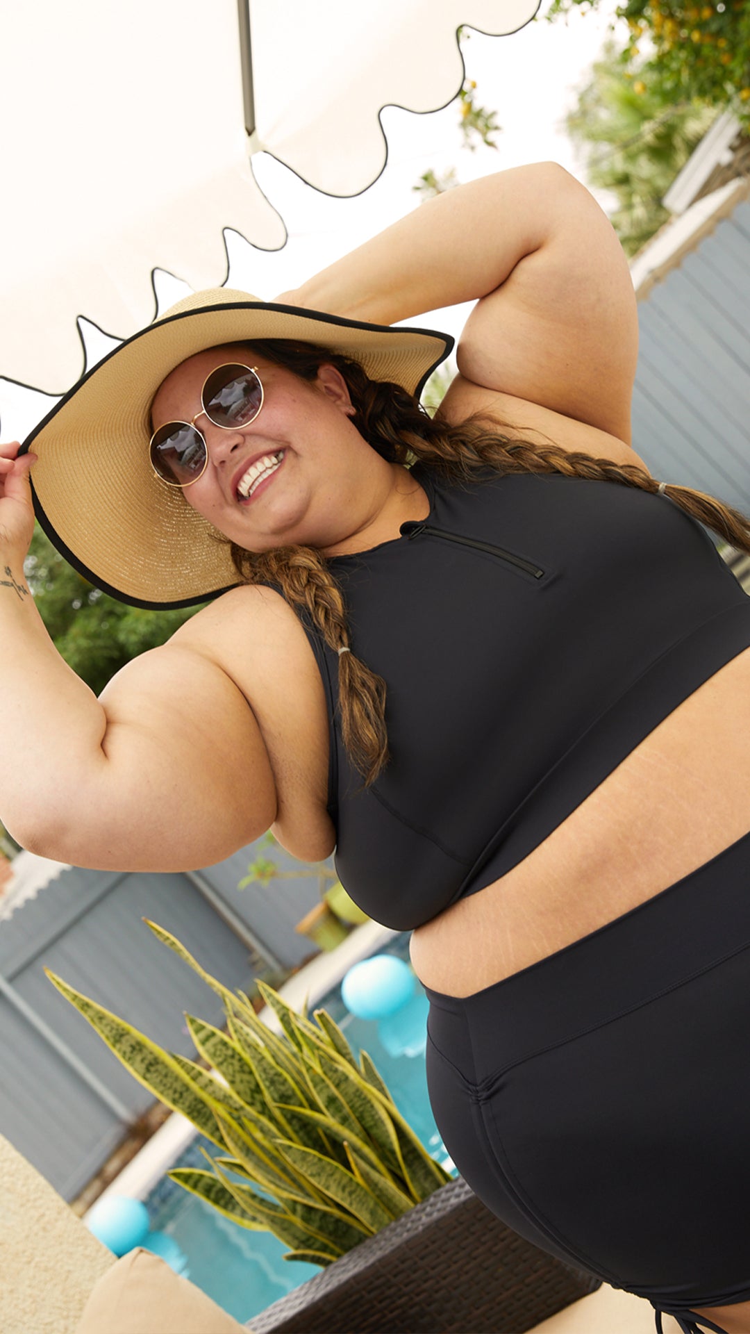 The best plus size swimwear, new crop bikini top for big boobs, full coverage, a review and video