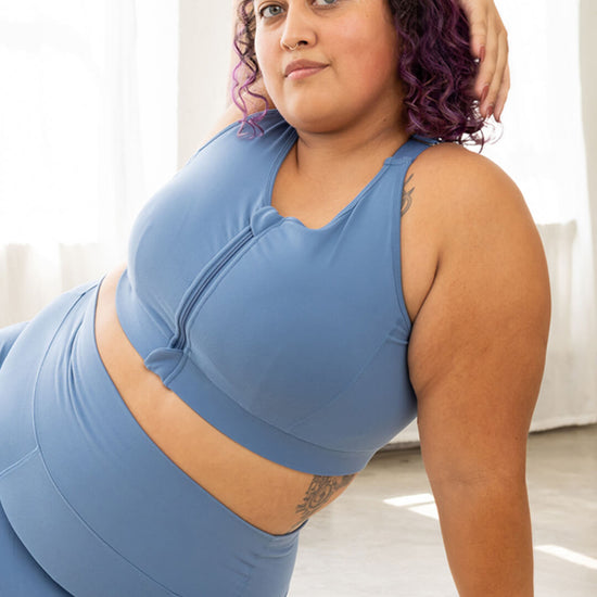 Buy Women's Sports Bras Gym Yoga Top Zipper Front Breathable Bras
