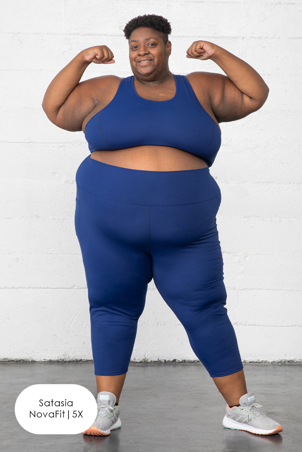 compression capris with pockets for plus size women