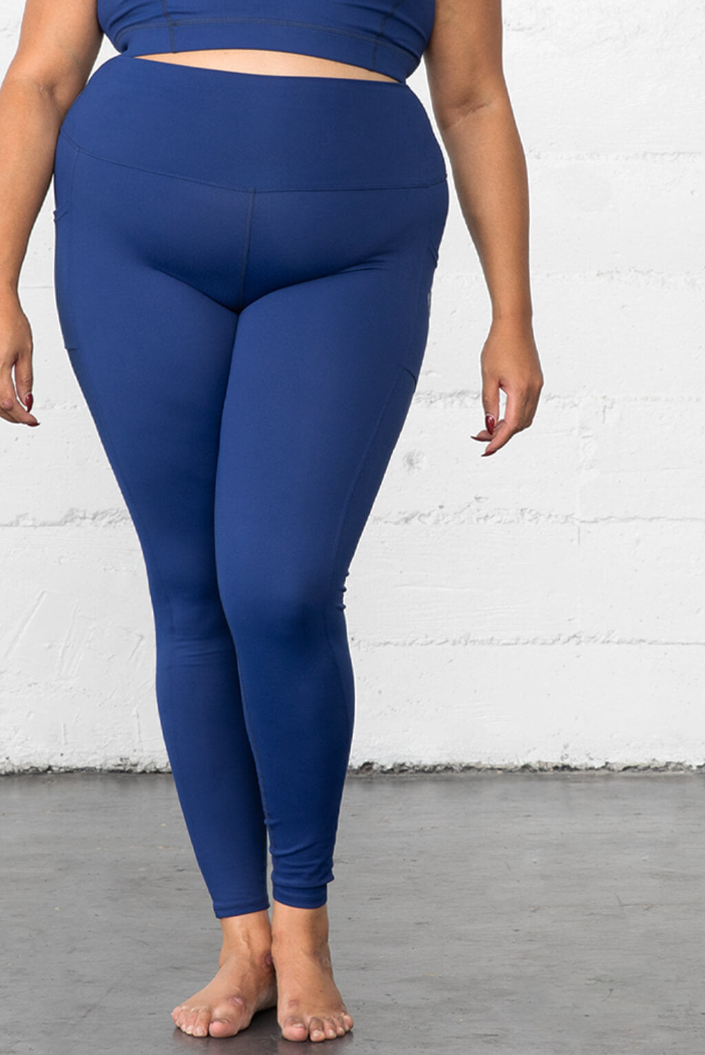compression leggings with pockets for plus size women